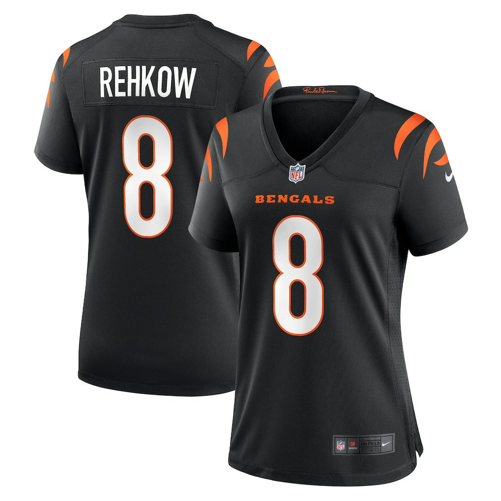 NFL Ryan Rehkow Cincinnati Bengals Women's Game Jersey - Black