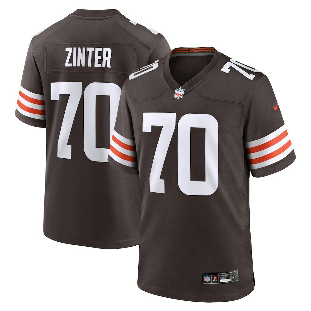 NFL Zak Zinter Cleveland Browns Team Game Jersey - Brown