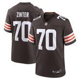 NFL Zak Zinter Cleveland Browns Team Game Jersey - Brown