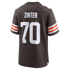 NFL Zak Zinter Cleveland Browns Team Game Jersey - Brown