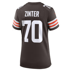 NFL Zak Zinter Cleveland Browns Women's Game Jersey - Brown