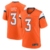 NFL Wil Lutz Denver Broncos Team Game Jersey - Orange
