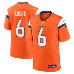 NFL P.J. Locke Denver Broncos Team Game Jersey - Orange