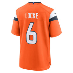 NFL P.J. Locke Denver Broncos Team Game Jersey - Orange
