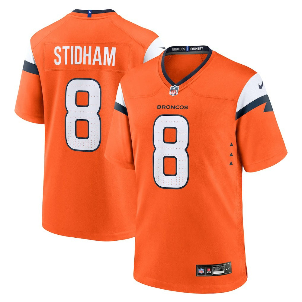 NFL Jarrett Stidham Denver Broncos Team Game Jersey - Orange
