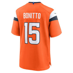 NFL Nik Bonitto Denver Broncos Team Game Jersey - Orange