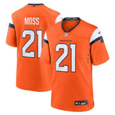 Riley Moss Denver Broncos Team Game Jersey Orange