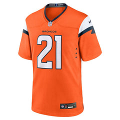 NFL Riley Moss Denver Broncos Team Game Jersey - Orange