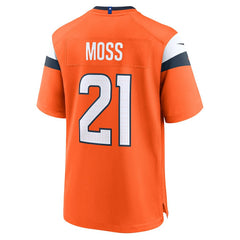NFL Riley Moss Denver Broncos Team Game Jersey - Orange