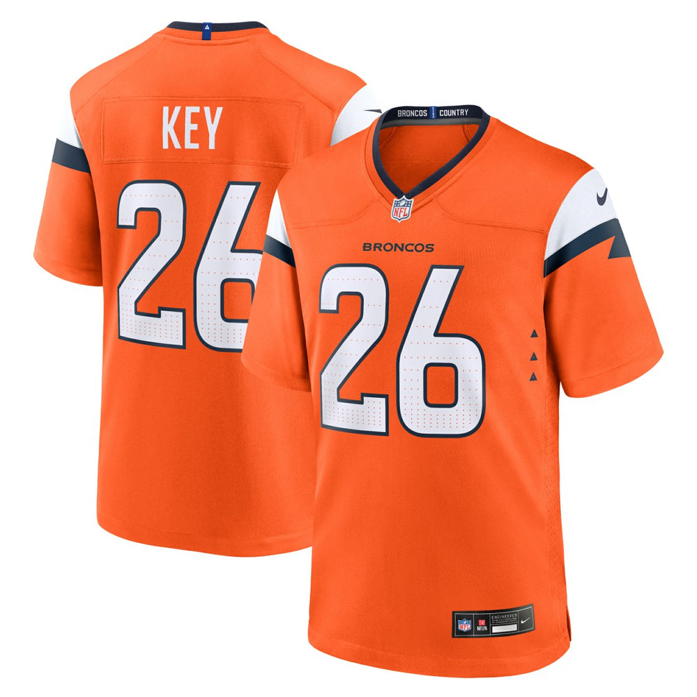 NFL Devon Key Denver Broncos Team Game Jersey - Orange