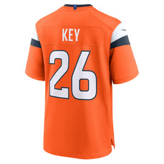 NFL Devon Key Denver Broncos Team Game Jersey - Orange
