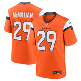 NFL Ja'Quan McMillian Denver Broncos Team Game Jersey - Orange