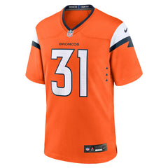 NFL Kris Abrams-Draine Denver Broncos Team Game Jersey - Orange