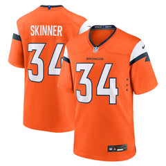 NFL JL Skinner Denver Broncos Team Game Jersey - Orange