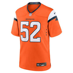 NFL Jonah Elliss Denver Broncos Team Game Jersey - Orange