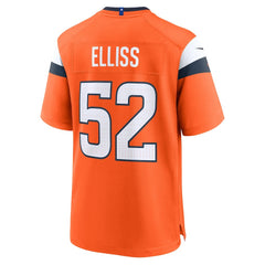 NFL Jonah Elliss Denver Broncos Team Game Jersey - Orange