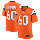 NFL Luke Wattenberg Denver Broncos Team Game Jersey - Orange