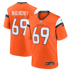 NFL Mike McGlinchey Denver Broncos Team Game Jersey - Orange