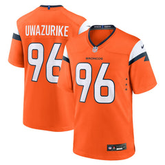 NFL Eyioma Uwazurike Denver Broncos Team Game Jersey - Orange
