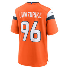NFL Eyioma Uwazurike Denver Broncos Team Game Jersey - Orange
