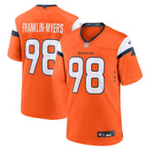 NFL John Franklin-Myers Denver Broncos Team Game Jersey - Orange