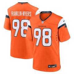 NFL John Franklin-Myers Denver Broncos Team Game Jersey - Orange