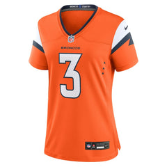NFL Wil Lutz Denver Broncos Women's Team Game Jersey - Orange