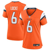 NFL P.J. Locke Denver Broncos Women's Team Game Jersey - Orange