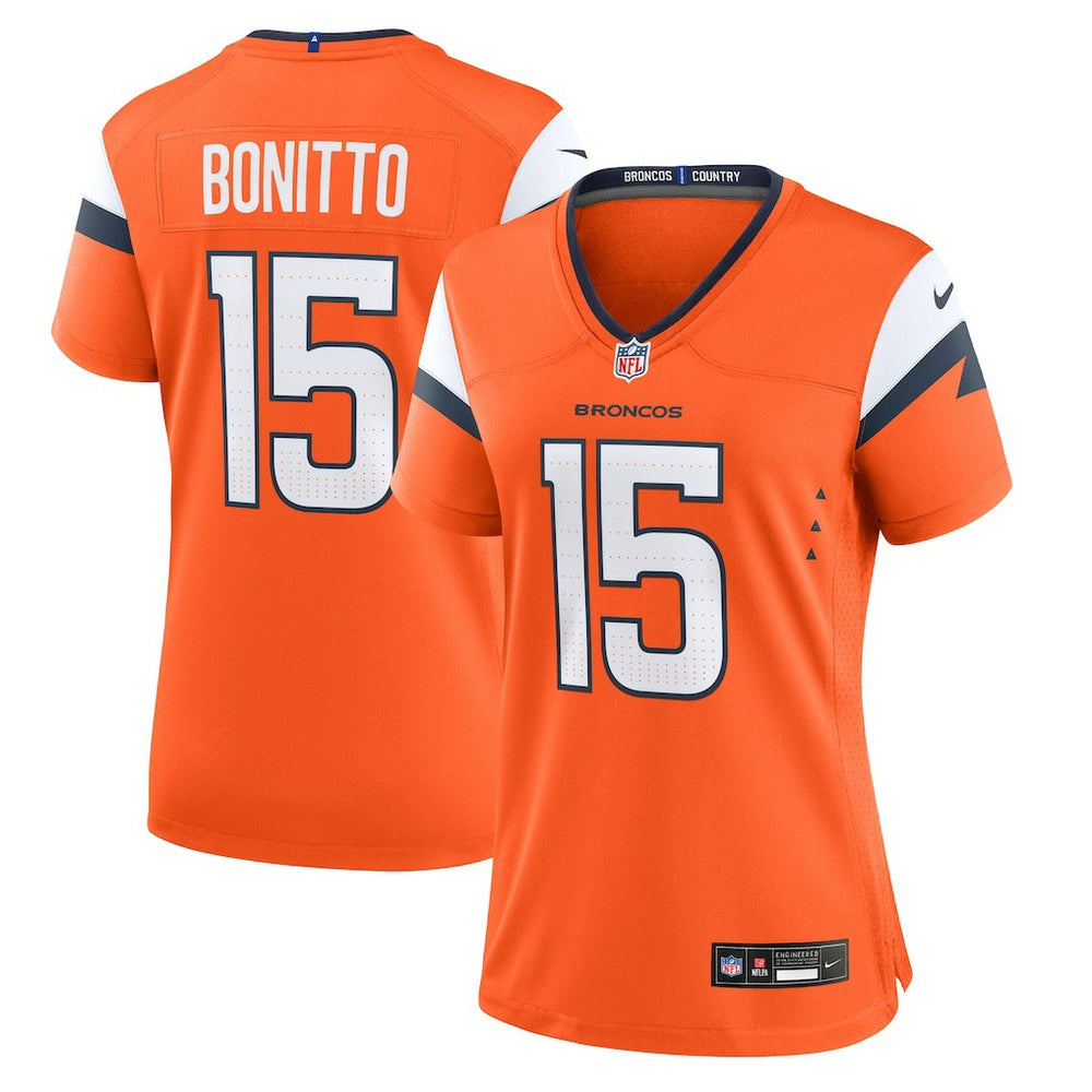 NFL Nik Bonitto Denver Broncos Women's Team Game Jersey - Orange