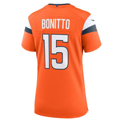NFL Nik Bonitto Denver Broncos Women's Team Game Jersey - Orange