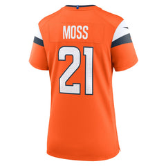 NFL Riley Moss Denver Broncos Women's Team Game Jersey - Orange