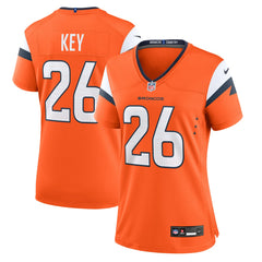 NFL Devon Key Denver Broncos Women's Team Game Jersey - Orange