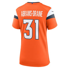 NFL Kris Abrams-Draine Denver Broncos Women's Team Game Jersey - Orange