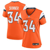 NFL JL Skinner Denver Broncos Women's Team Game Jersey - Orange