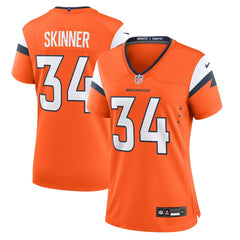 NFL JL Skinner Denver Broncos Women's Team Game Jersey - Orange