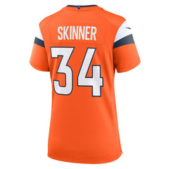 NFL JL Skinner Denver Broncos Women's Team Game Jersey - Orange