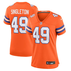 NFL Alex Singleton Denver Broncos Women's Alternate Game Jersey - Orange