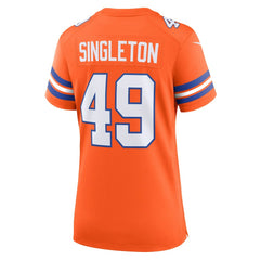 NFL Alex Singleton Denver Broncos Women's Alternate Game Jersey - Orange