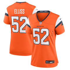 NFL Jonah Elliss Denver Broncos Women's Team Game Jersey - Orange