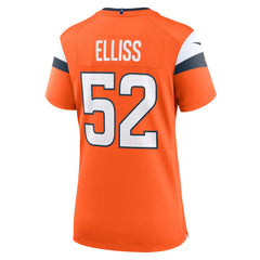 NFL Jonah Elliss Denver Broncos Women's Team Game Jersey - Orange