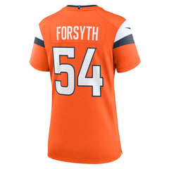 NFL Alex Forsyth Denver Broncos Women's Team Game Jersey - Orange