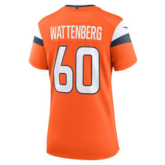 NFL Luke Wattenberg Denver Broncos Women's Team Game Jersey - Orange