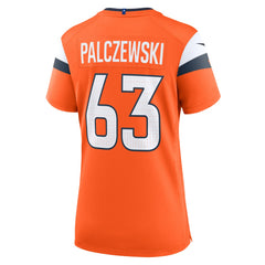 NFL Alex Palczewski Denver Broncos Women's Team Game Jersey - Orange