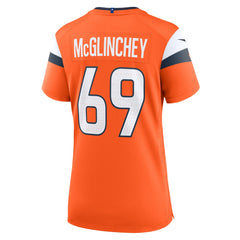 NFL Mike McGlinchey Denver Broncos Women's Team Game Jersey - Orange