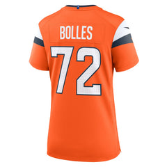 NFL Garett Bolles Denver Broncos Women's Team Game Jersey - Orange