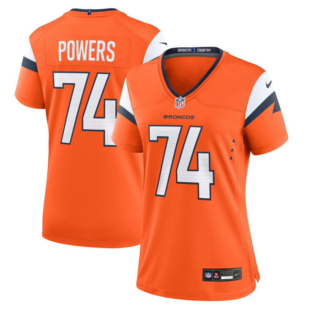 NFL Ben Powers Denver Broncos Women's Team Game Jersey - Orange