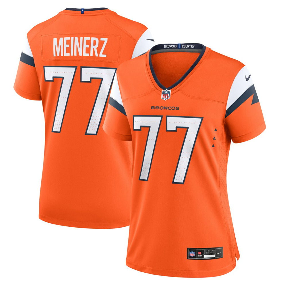 NFL Quinn Meinerz Denver Broncos Women's Team Game Jersey - Orange
