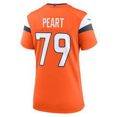 NFL Matt Peart Denver Broncos Women's Team Game Jersey - Orange