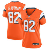 NFL Adam Trautman Denver Broncos Women's Team Game Jersey - Orange