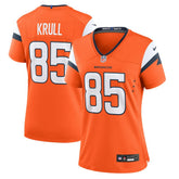 NFL Lucas Krull Denver Broncos Women's Team Game Jersey - Orange